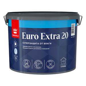 Краска моющаяся Tikkurila Euro Extra 20 база С бесцветная 9 л