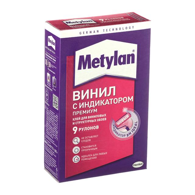 Клей для виниловых обоев с индикатором Metylan Винил Премиум (300 г)