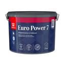 Краска в/д Tikkurila Euro Power 7 моющаяся белая основа А 9 л