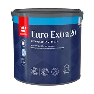 Краска моющаяся Tikkurila Euro Extra 20 база С бесцветная 2,7 л