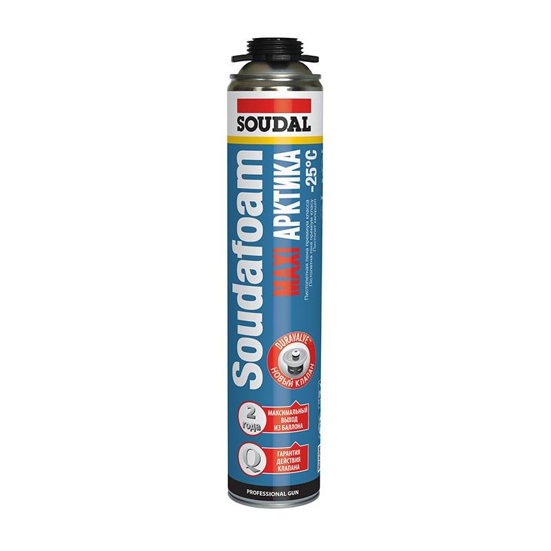 Пена монтажная профессиональная SOUDAL MAXI 70 ARCTIC зимняя 870 мл 121625