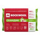 Вата базальтовая Rockwool Лайт Баттс Скандик 100 х 600 х 800 мм 2,88 кв.м