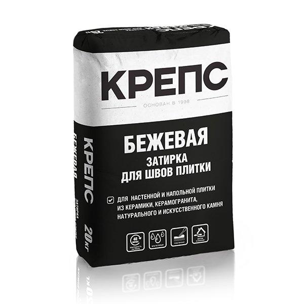 Затирка Крепс бежевая 20кг