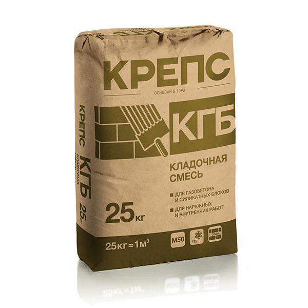 Клей для газобетонных блоков Крепс КГБ 25 кг